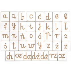 Alfabet polski pisany + cyfry  Pilch